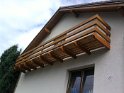 balkón ze dřeva